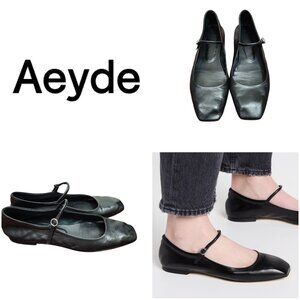 AEYDE Uma leather Mary Jane ballet flats Size EU 39/US 8
